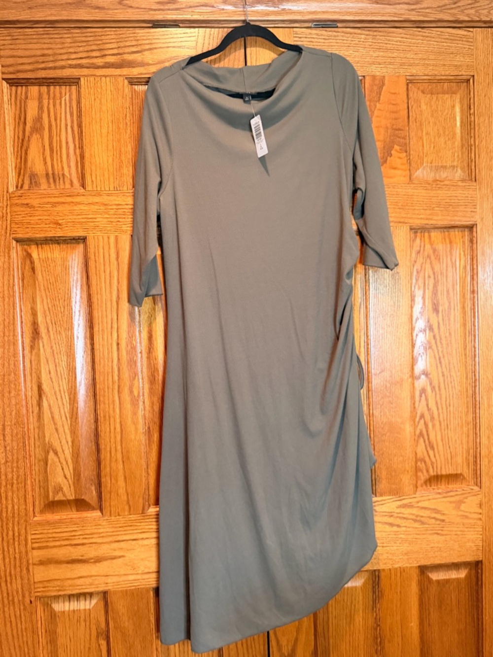 torrid Olive Green Midi Dress with Crew Neck Size 2X